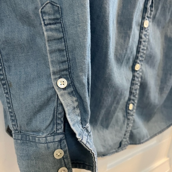 J crew denim button down! - Picture 2 of 4